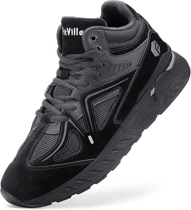 Basketball Shoes for Men with Flat Feet Extra Wide High-top Sneakers with Ankle Support