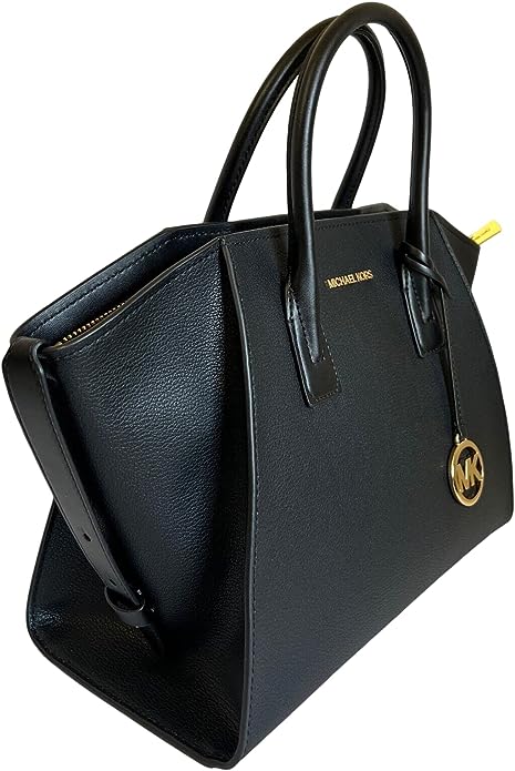 Michael Kors Large Satchel Crossbody Black Leather