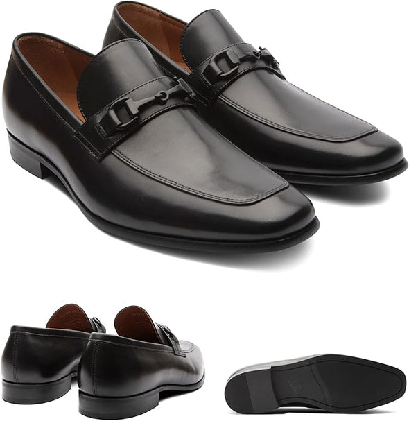 Mens Shoes. Dress Leather Shoes, Leather Bit Loafers.