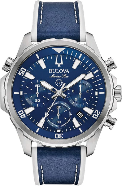 Bulova Men's Marine Star Series B Stainless Steel 6-Hand Chronograph Quartz Watch