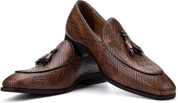 Mens Loafers Shoes Slip On Driving Shoes Casual Dress Loafer Business Fashion Shoes