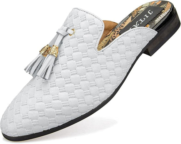 Mens Mules Mens Slippers Slip-On Loafers Casual Half Loafers Shoes Mens Backless Sandals