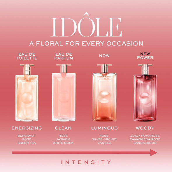 Lancôme Idôle Power Eau De Parfum Intense – Long Lasting Fragrance with Notes of Fruity Pomarose and Sandalwood - Fruity and Woody Floral Women's Fragrance