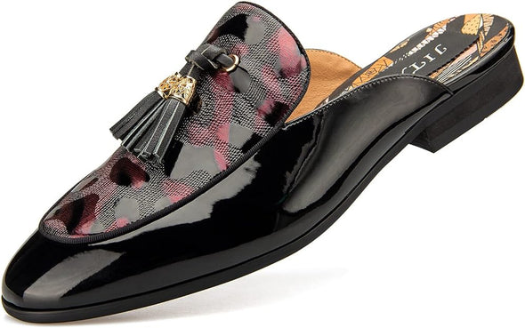 Mens Mules Mens Slippers Slip-On Loafers Casual Half Loafers Shoes Mens Backless Sandals