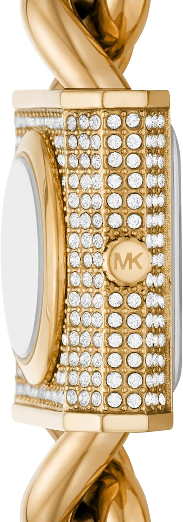 Michael Kors MK Chain Lock Women's Watch, Stainless Steel Crystal Watch for Women