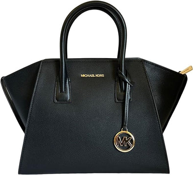 Michael Kors Large Satchel Crossbody Black Leather