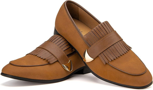 Mens Loafers Shoes Slip On Driving Shoes Casual Dress Loafer Business Fashion Shoes