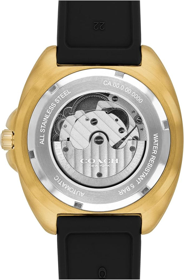 COACH Charter Men's Quartz Chronograph Watch, Silicone Strap