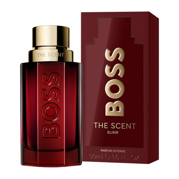 Hugo Boss The Scent Elixir Parfum – Ambery Men's Cologne – With Notes of Pimento, Lavandin Absolute & Sandalwood – Long Lasting Fragrance