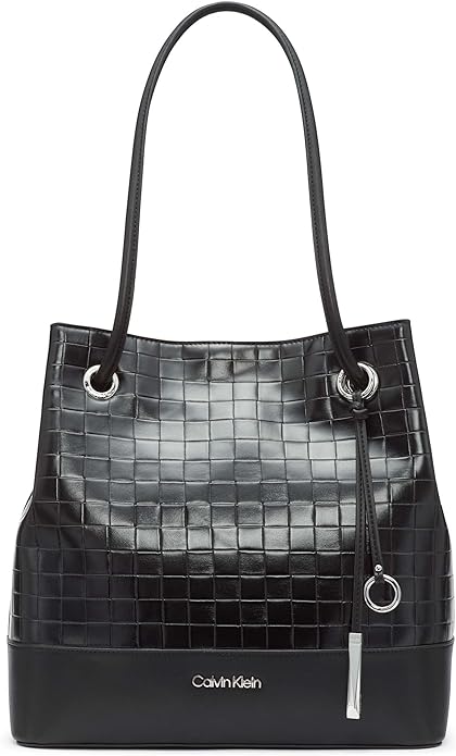 Calvin Klein Gabrianna Bubble Lamb North/South Key Item Tote