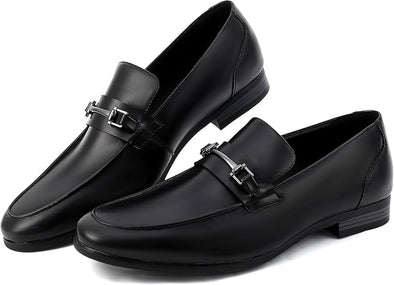 Men's Dress Penny Loafers, Mens Business Formal Leather Loafer Shoes