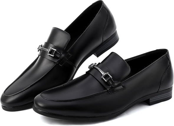 Men's Dress Penny Loafers, Mens Business Formal Leather Loafer Shoes