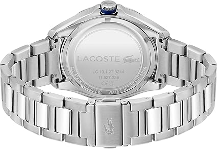 Lacoste Tiebreaker Men's Quartz Stainless Steel and Bracelet Watch, Color: Silver