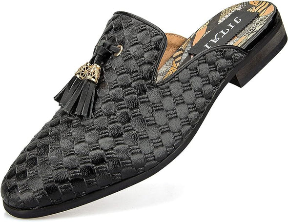 Mens Mules Mens Slippers Slip-On Loafers Casual Half Loafers Shoes Mens Backless Sandals