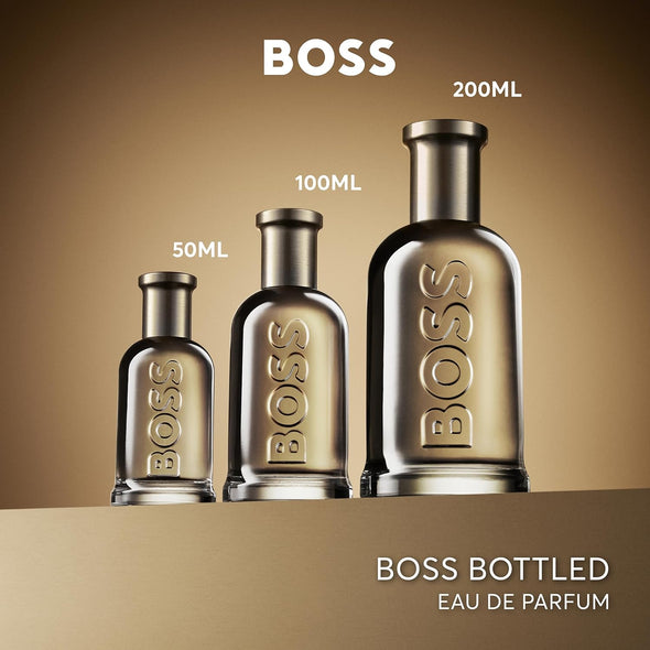 Hugo Boss Bottled Eau de Parfum – Woody Men's Cologne – With Notes of Apple, Cardamom & Vetiver – Long Lasting Fragrance
