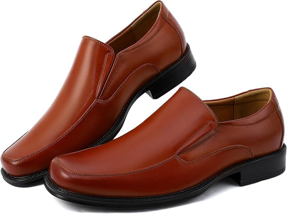 Men's Dress Penny Loafers, Mens Business Formal Leather Loafer Shoes