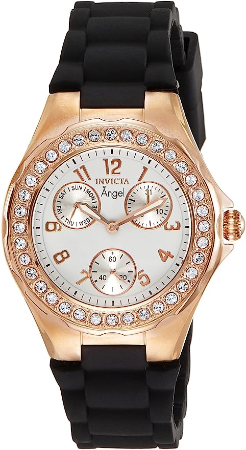 Invicta Women's White Dial Crystal Accented Watch