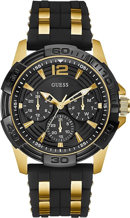 GUESS Iconic Blue Stainless Steel Stain Resistant Silicone Watch