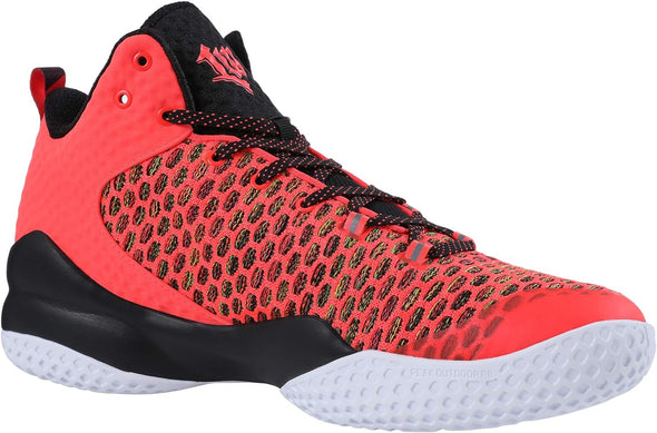 PEAK High Top Mens Basketball Shoes Lou Williams Streetball Master Breathable Non Slip Outdoor Sneakers Cushioning Workout Shoes for Fitness
