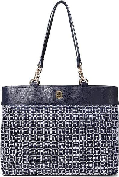 Tommy Hilfiger Camilla II Tote-Square Monogram Jacquard