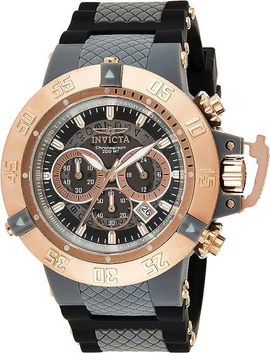 Invicta Men's  Anatomic Subaqua Collection Chronograph Watch, grey and black/grey