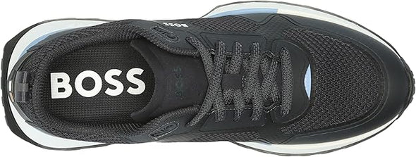 BOSS Men's Big Logo Mesh Mix Lace Up Sneaker