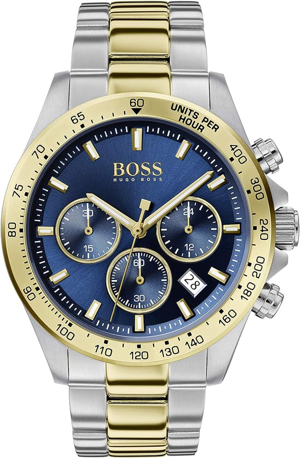 BOSS Men's Quartz Watch with Stainless Steel Strap, Two Tone