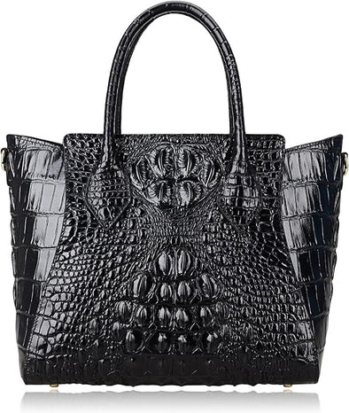 Designer Crocodile Handbags for Women Genuine Leather Purses Top Handle Shoulder Bag