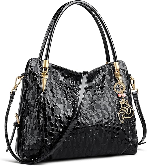 Leather Tote Handbags for Women, Ladies Large Top-handle Purse Shoulder Bags