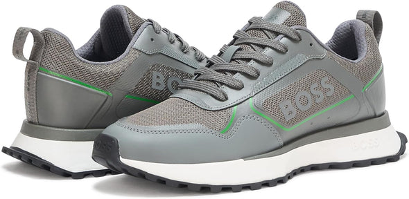 BOSS Men's Big Logo Mesh Mix Lace Up Sneaker
