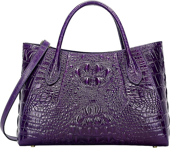Women Handbags Crocodile Purse Designer Top Handle Satchel Handbags For Women