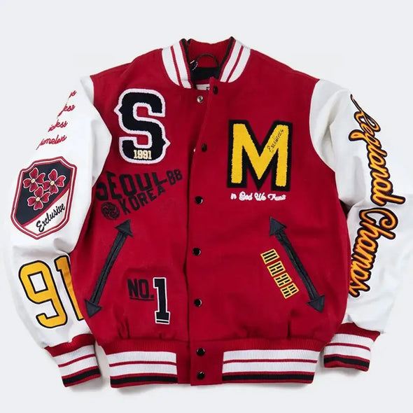 Best Quality Selling Varsity Jacket Cool Style Over Sized Breathable OEM Service Varsity Jackets