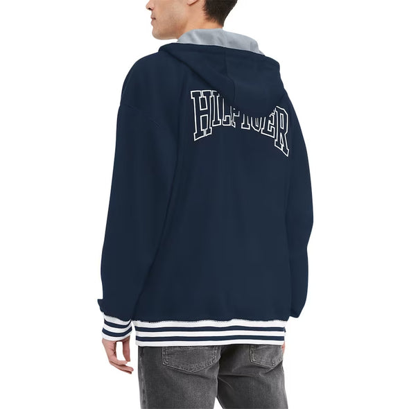 Men's Tommy Hilfiger Navy Dallas Cowboys Quarter-Zip Hoodie