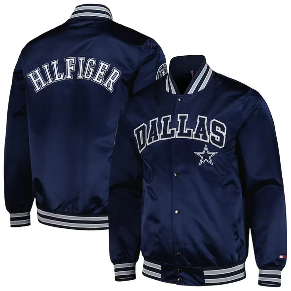 Men's Dallas Cowboys Pro Standard Navy Full-Zip Varsity Jacket