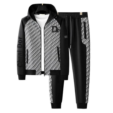 2 piece sweatsuit set men's clothing suits for men's hoodies & sweatshirts set
