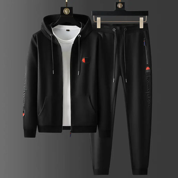 2 piece sweatsuit set men's clothing for men's hoodies & sweatshirts set