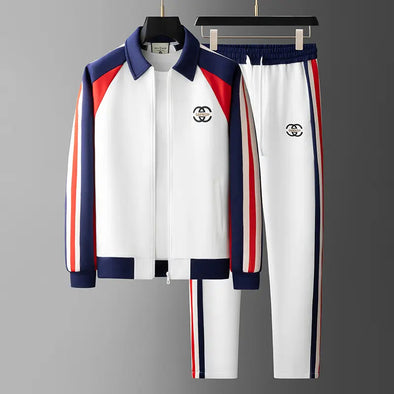 2 piece sweatsuit set pants men's clothing jacket for men's hoodies & sweatshirts set