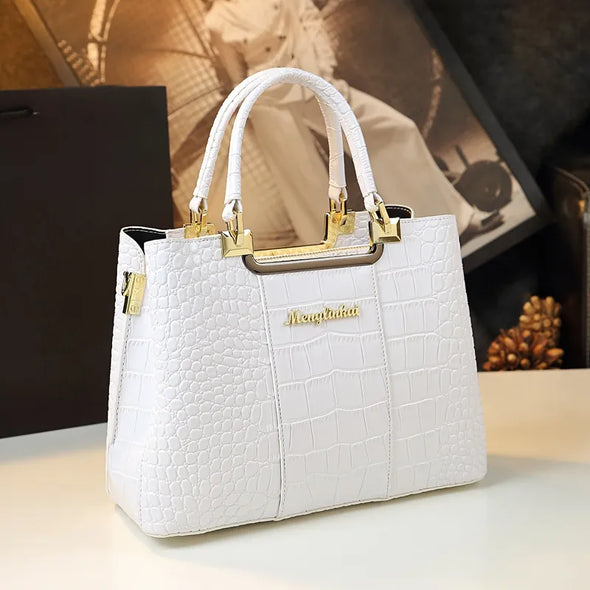 2025 New Crocodile Pattern Luxury Handbag Designer High Quality Luxury Crossbody Bag Fashion Genuine Leather Women's Bag