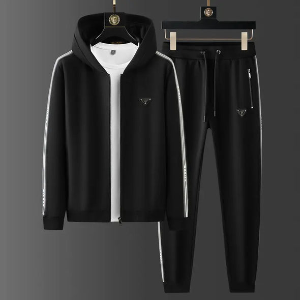 2 piece sweatsuit set men's clothing suits for men's hoodies & sweatshirts set