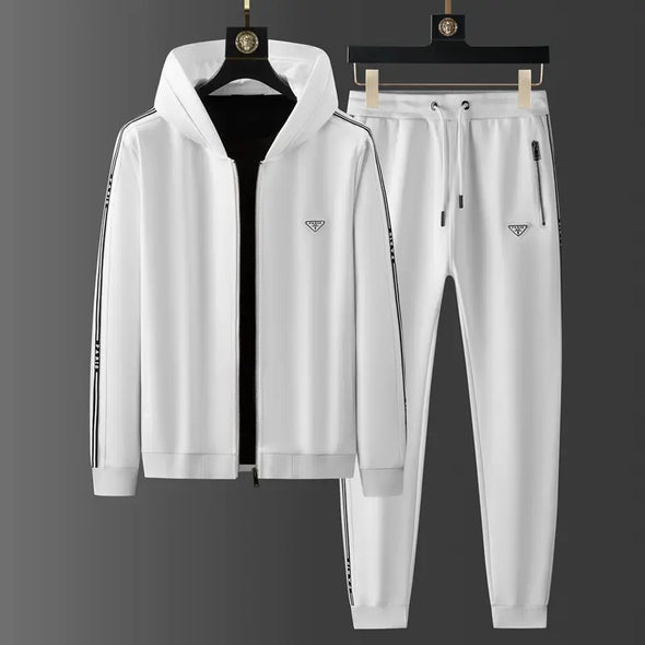 2 piece sweatsuit set men's clothing suits for men's hoodies & sweatshirts set