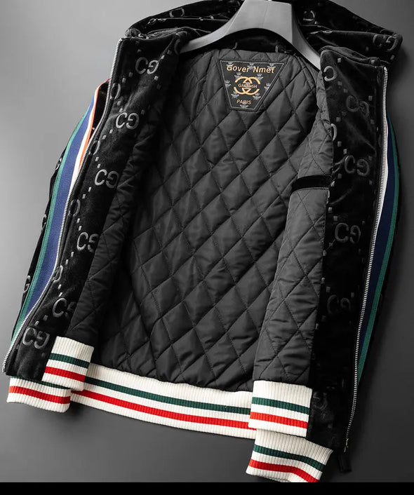 Thick Hooded Velvet winter clothes for men coat winter jacket men