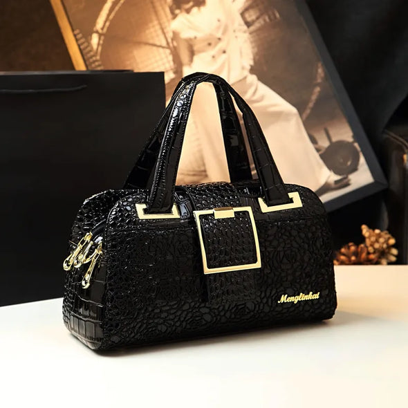 2025 New Wholesale Crocodile Soft Leather Luxury Handbag High Quality Crossbody Fashion Handbag Guangzhou Grand Women's Bag
