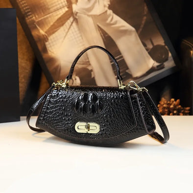 2025 New Crocodile Pattern Luxury Handbag High Quality Small Leather Bag Design Crossbody Fashion Women's Shoulder Bag