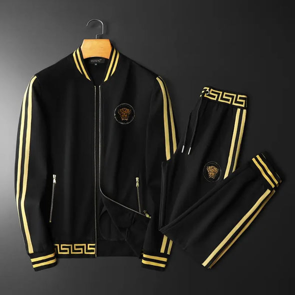 jacket Pants wholesale men's embroidered men's Fleece set