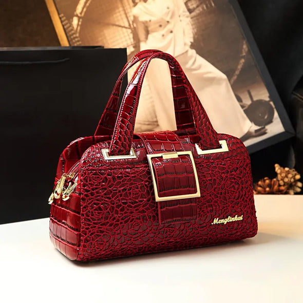 2025 New Wholesale Crocodile Soft Leather Luxury Handbag High Quality Crossbody Fashion Handbag Guangzhou Grand Women's Bag