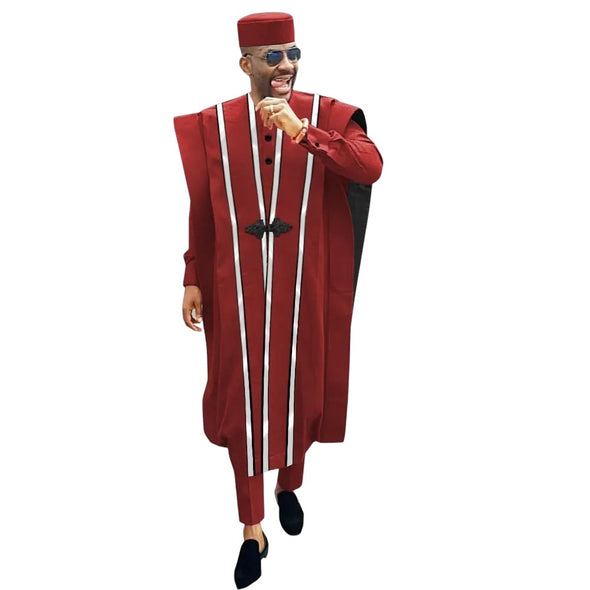 African men's suit high quality men african wear suit fashion men african dashiki suit ( coat+top+pant+hats)