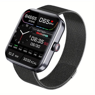 2024 Hot Selling Sports Smart Watch For Men Women Temperature Heart Rate Blood Oxygen Blood Pressure Glucose Body Temperature Monitoring Information Push Smart Watch