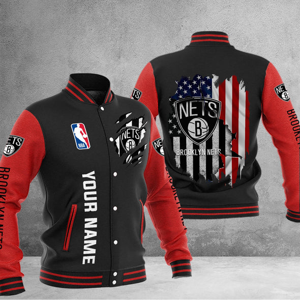 Brooklyn Nets Baseball Jacket