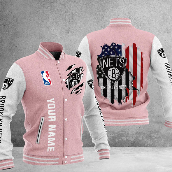 Brooklyn Nets Baseball Jacket