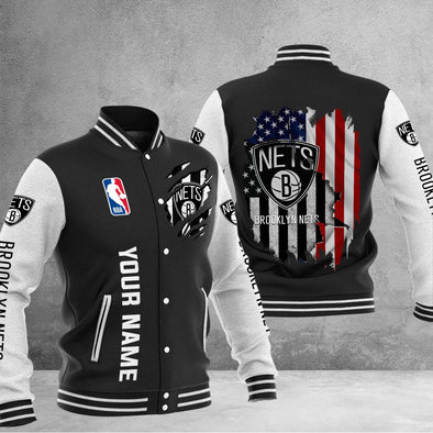 Brooklyn Nets Baseball Jacket